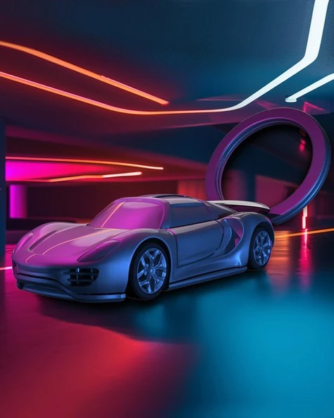 Metalmorphose Supercar Anahtarlık Siyah - 5