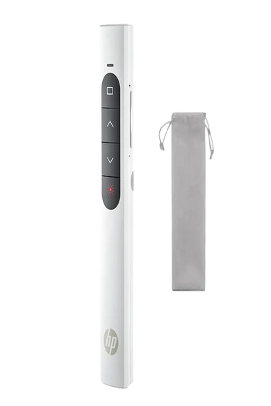 HP SS10 Projeksiyon Sunum Kumandası Pilli Model Beyaz Renk