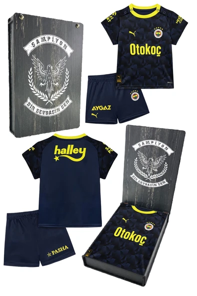 Fenerbahçe Orijinal Lisanslı 23/24 Lacivert Mini Forma Set Hediyelik Ahşap Kutulu ürün görseli