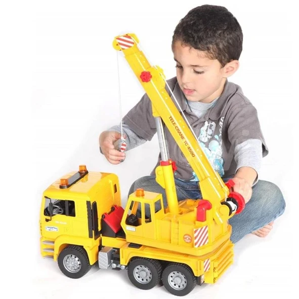 Bruder Br02754 Man Vinçli Kamyon (sarı) +4 Yaş - 4