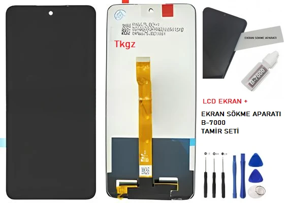 Tkgz Omix X500 Uyumlu Lcd Ekran Dokunmatik SERVİCE PACK + HD Nano Ekran Korucu - Resim 2