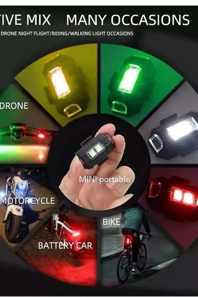 Flaşör Led İkaz Lambası 7 Renkli ürün görseli