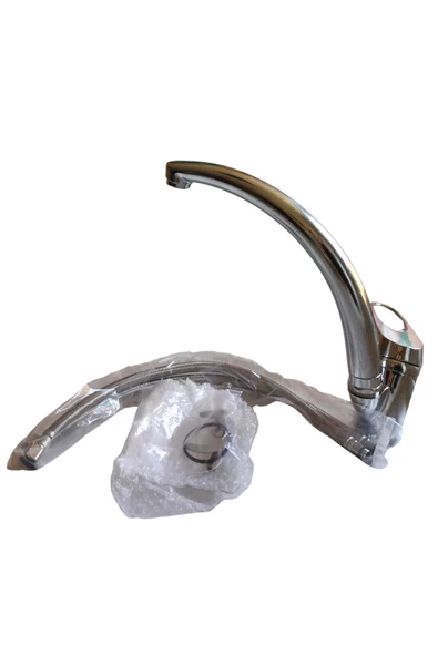 360° Döner Borulu Evye Bataryası – Paslanmaz Gövde, Su Tasarruflu, Şık ve Dayanıklı Mutfak Musluğu - Resim 3