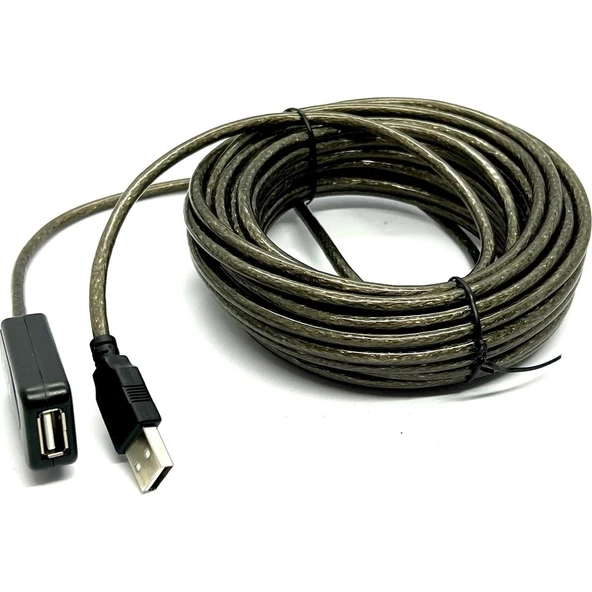 Class 10 Metre USB Uzatma Kablosu 10M Extension Cable Güçlendirilmiş USB Uzatma Dişi Erkek USB Kablo - Resim 3