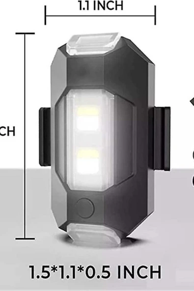 Flaşör Led İkaz Lambası 7 Renkli - Resim 3