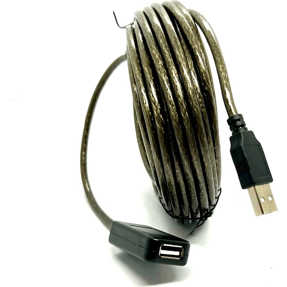 Class 10 Metre USB Uzatma Kablosu 10M Extension Cable Güçlendirilmiş USB Uzatma Dişi Erkek USB Kablo - Resim 2