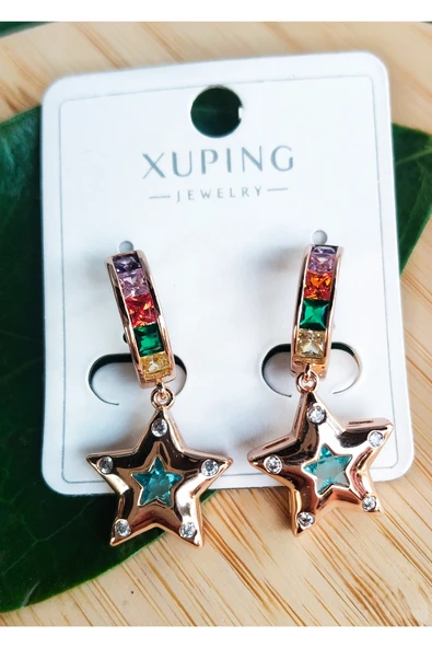 Monalisa Home Lüks Gösterişli Yıldız  Figürlü  Küpe