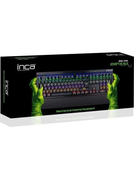 Inca IKG-441 Işıklı Kablolu Mekanik Oyuncu Klavyesi - Resim 4