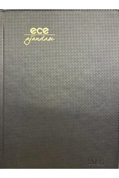 Ece Ajanda Çeşme Siyah Haftalık 19,5x28 2025 ürün görseli 1