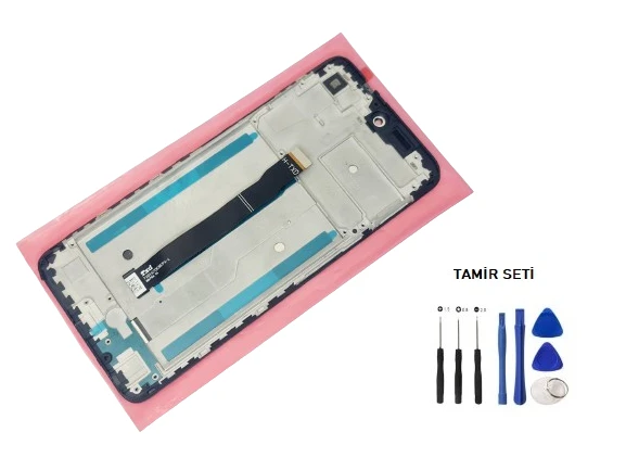 Tkgz General  Mobile GM 21 PRO Uyumlu Lcd Ekran Dokunmatik SERVİCE - PACK - ÇITALI + HD Nano Ekran Korucu - Resim 2