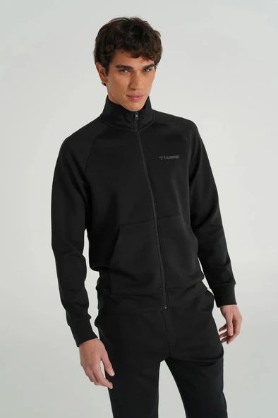 Hummel Evon Zip 921678-2001 Siyah Erkek Eşofman Üstü - 2
