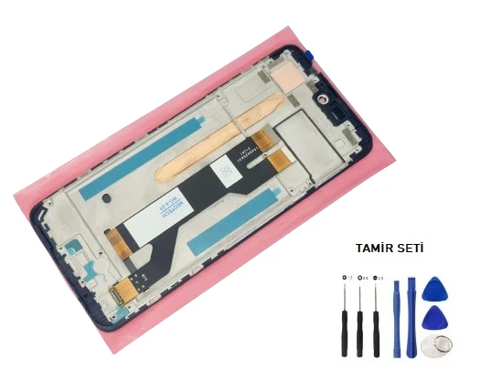 Tkgz General  Mobile GM 22 PRO Uyumlu Lcd Ekran Dokunmatik SERVİCE - PACK - ÇITALI + HD Nano Ekran Korucu - 2