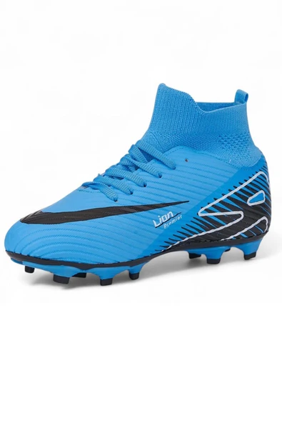 Celira Lio Turkuaz Çoraplı Erkek Futbol Krampon Ayakkabı - Resim 3