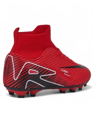 Celira Lio Kırmızı Çoraplı Erkek Futbol Krampon Ayakkabı - Resim 4