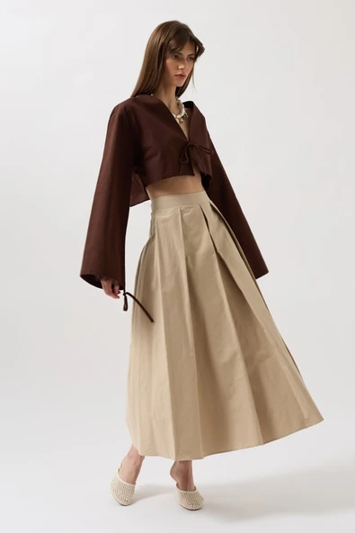 Bağlama Detay Uzun Kol Bluz ürün görseli