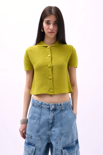 Bebe Yaka Düğmeli Bluz ürün görseli