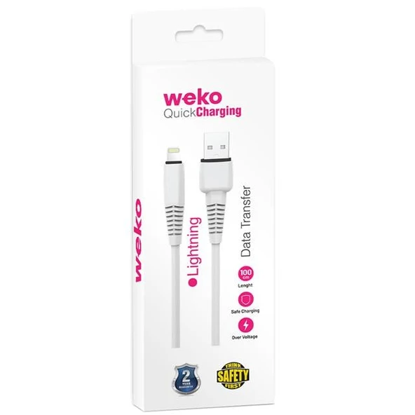 Weko WK-22022 USB To Lightning Telefon Şarj Kablosu - 3