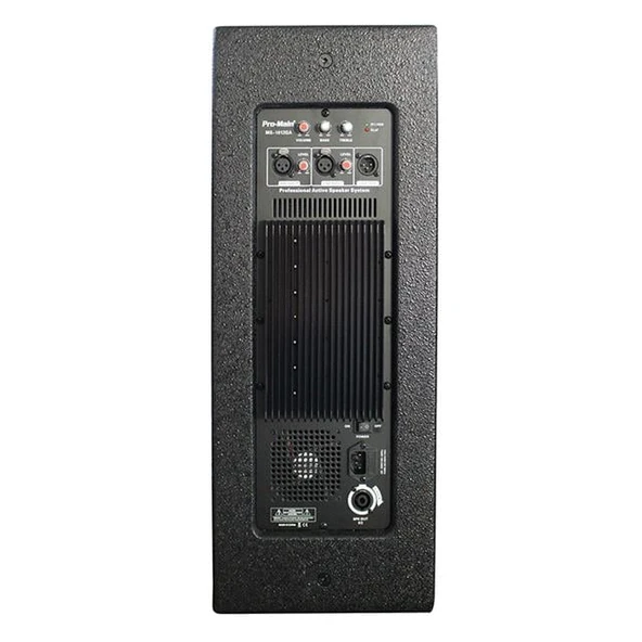 Pro-Main MS-1012GA 500 Watt 30 Cm Aktif Ahşap Kabin Hoparlör - Resim 3