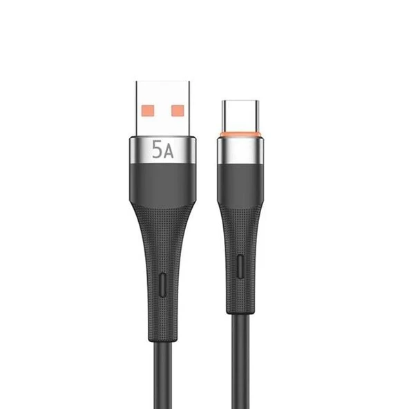 Powerway HC05 Örgülü 5 Amper USB TO Type- C 1 Metre Şarj Data Kablosu - 3