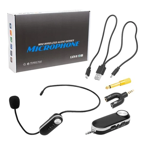Magicvoice MV-1306H 1 Headset Kablosuz Uhf Telsiz Mikrofon - 3