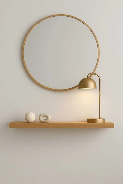 yankı-byeg 70 Cm Safir Meşe Mdf Gizli Bağlantı Duvar Rafı Dresuar Dekoratif Raf ürün görseli