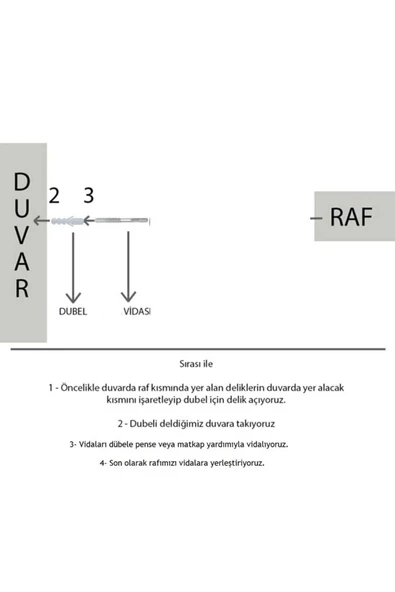 yankı-byeg 7li Mat Siyah Mdf Uçan Duvar Rafı Gizli Bağlantı Kitaplık - Resim 4