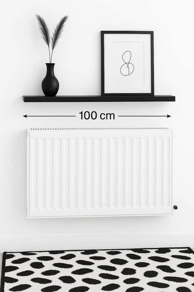 yankı-byeg 100 Cm Mat Siyah Mdf Petek Üstü Raf Gizli Montaj Ahşap Duvar Rafı ürün görseli