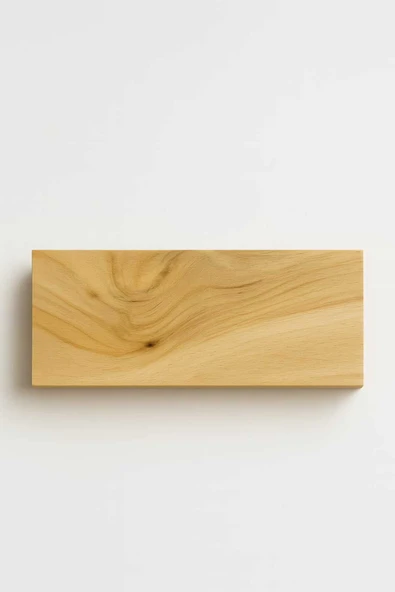 yankı-byeg 3lü Ahşap Boyanabilir Uçan Duvar Rafı 40 cm 35 cm 30 cm Ham Ahşap - Resim 2