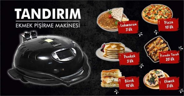 Tandırım Kırmızı Ekmek ve Pizza Pişirme Makinesi - 7