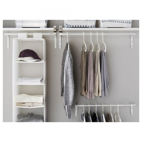 Elbise Duvar Askısı Çelik Askılık IKEA Metal Askı 60/90x26 cm - 4