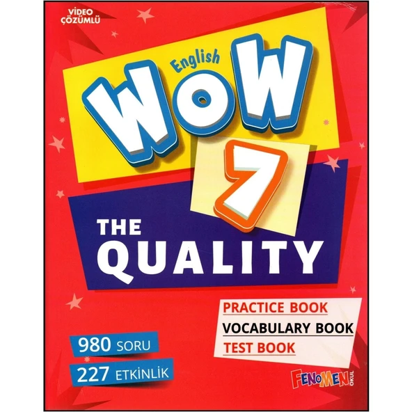 Fenomen Yayıncılık Fenomen Wow English 7. Sınıf The Quality Practice Book-Vocabulary Book-Test Book ürün görseli