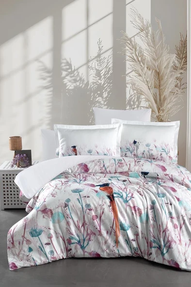 Dijital Saten Çift Kişilik Nevresim Takımı Velvet ürün görseli 1