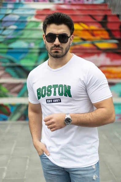 Erkek Boston Baskılı Süprem T-shirt ürün görseli