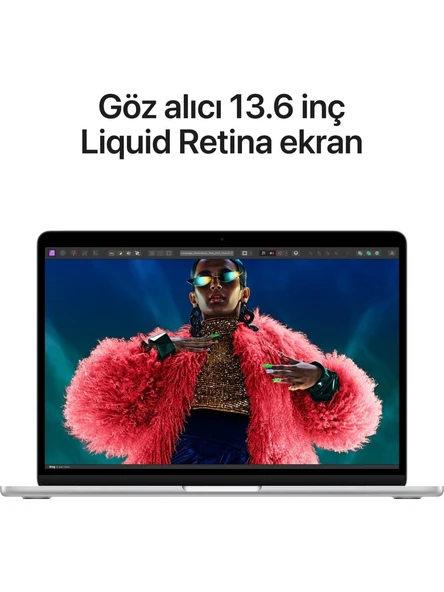Apple MacBook Air M3 24GB 512GB SSD macOS 13" Taşınabilir Bilgisayar Gümüş MC8N4TU/A - 8