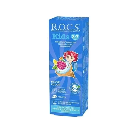 ROCS Kids Diş Macunu Meyve Külahlı 3-7 Yaş - 1