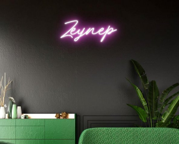 NEON LED IŞIKLI ZEYNEP YAZISI 42CM - 5