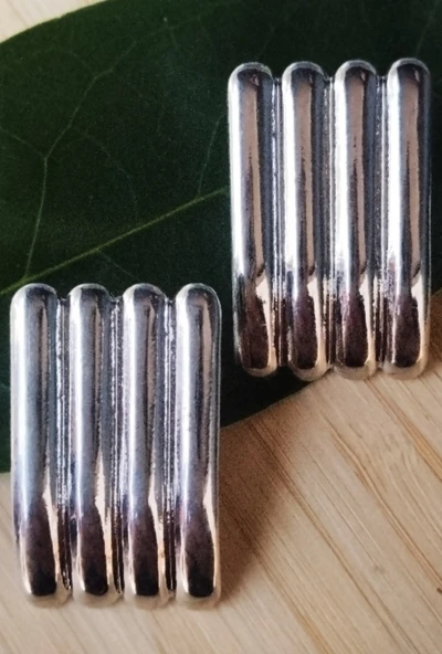 Monalisa Home Gümüş Renk Lüks Gösterişli Figürlü Büyük Küpe