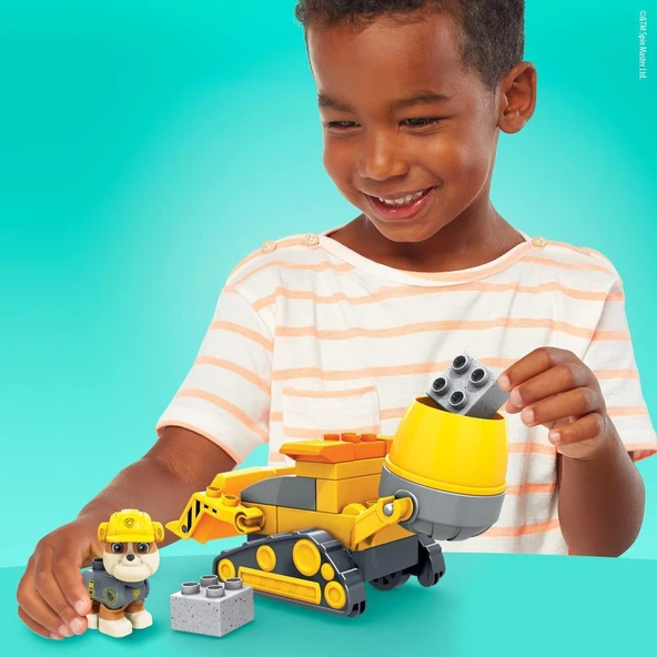 Mattel Mega Bloks Paw Patrol Rubble'ın Inşaat Kamyonu GYW91 - 9