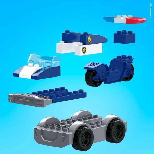 Mattel Mega Bloks Paw Patrol Chase'in Polis Aracı GYJ00 - 3
