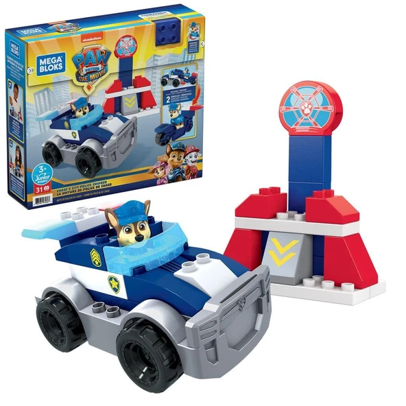 Mattel Mega Bloks Paw Patrol Chase'in Polis Aracı GYJ00