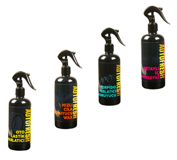 AutoFresh Araç Efsane 4lü Oto Bakim Temizlik Seti Kampanyalı (Sünger ve Mikrofiber Bez Hediye)