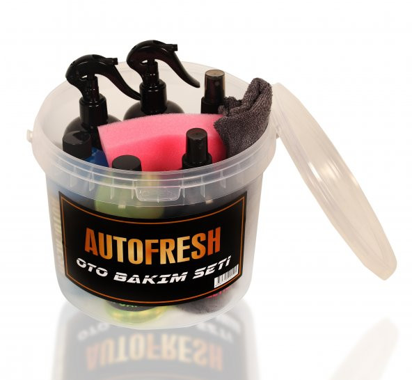 AutoFresh Seffaf Kovalı 9lu Efsane Araç Bakım Seti Fırsat Oto Bakım Temizlik Seti Bez Sünger Hediye - Resim 4