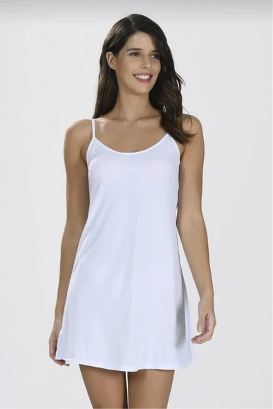 NBB 3851 KADIN İNCE ASKILI KOMBİNEZON TEKLİ - Resim 3