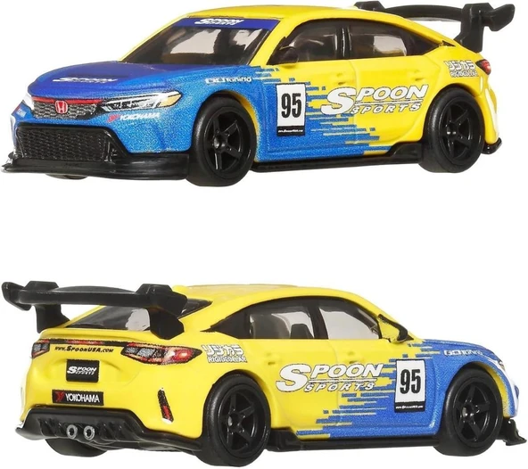 1:64 Hot Wheels Premium Car Culture 2'li Paket 99 HONDA CIVIC TYPE R (EK9) & HONDA CIVIC TYPE R HBL96 - JBL00 - 3