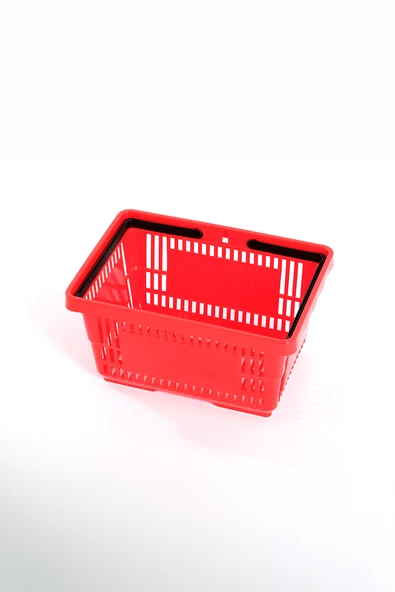 Plastik Market El Sepeti 22 L Kırmızı - 2