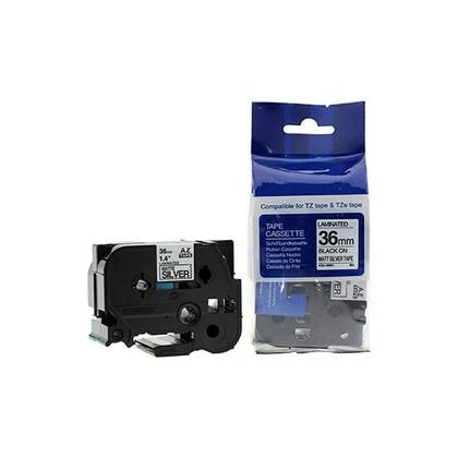 Brother TZe-731 Yeşil Üzerine Siyah Muadil Etiket Şeridi