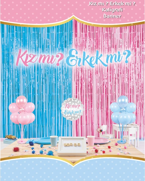 Kızmı Erkekmi Kaligrafi Banner