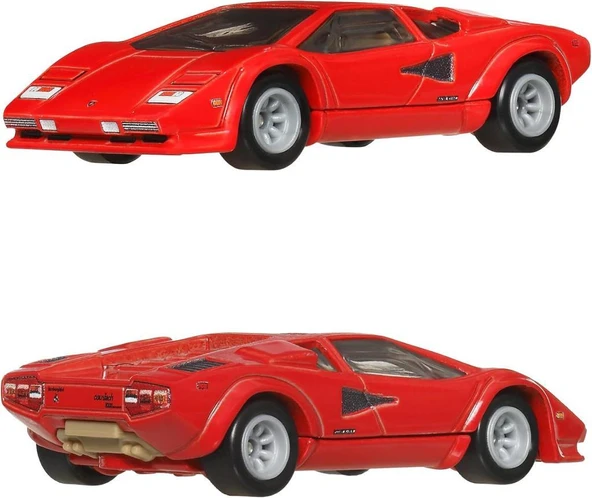 1:64 Hot Wheels Premium Car Culture 2'li Paket LAMBORGHINI COUNTACH LP5000 QV  & LANCIA STRATOS ZERO HBL96 - JBL02 - 2