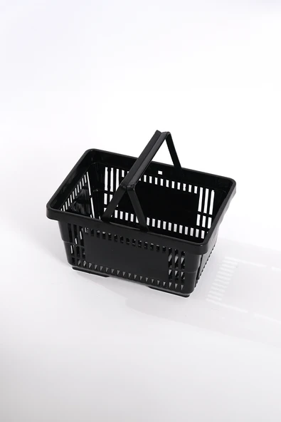 Plastik Market Sepeti 22 L Siyah - 3