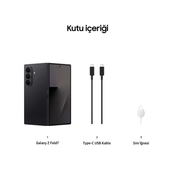 Samsung Galaxy Z Fold 7 512 12 GB (Samsung Türkiye Garantili) Gece Siyahı 512 GB - 3